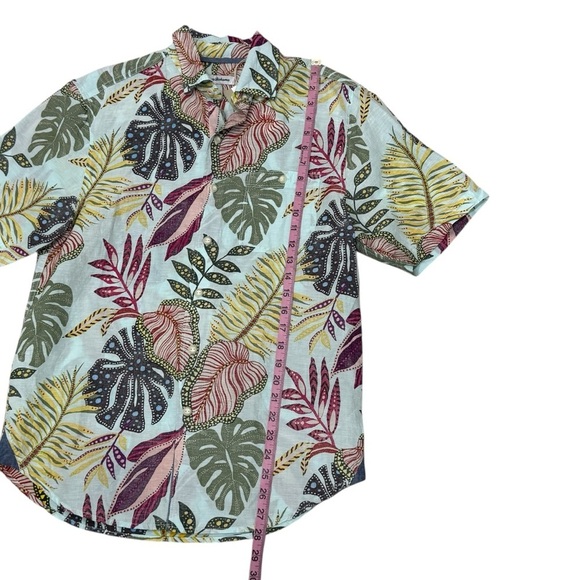 Tommy Bahama Small Men's Retro Vines Short Sleeve Linen Blend Printed Shirt NWT - Picture 6 of 15